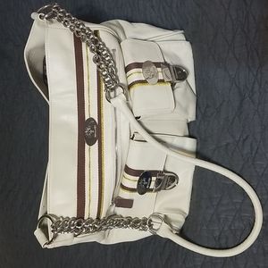 Christine Price Tinley cream large leather purse